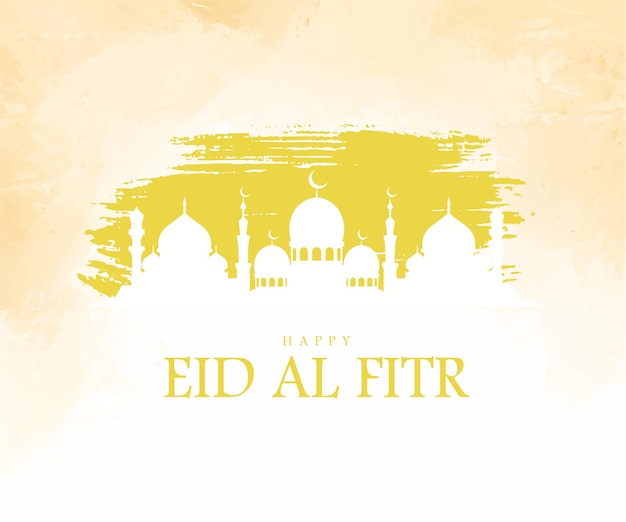 Vector eid alfitr kareem ramadan sketch card background