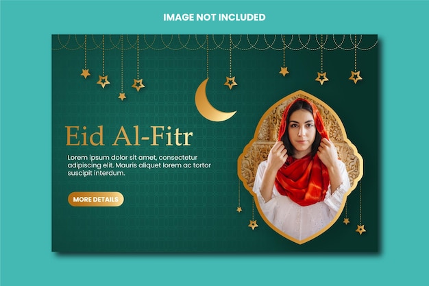 Eid alfitr web banner template