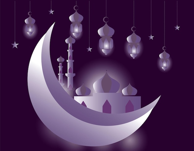 Eid Background Design On Unique Color