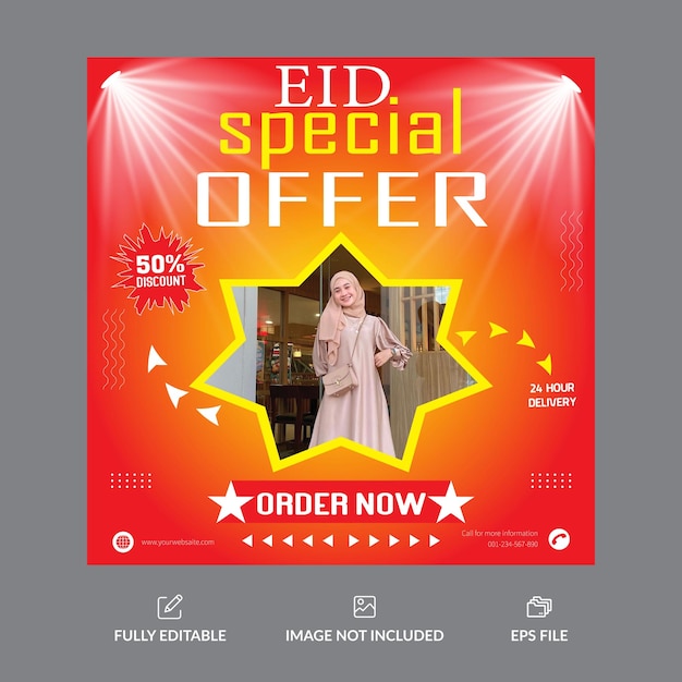 Eid fashion sales banners design templets