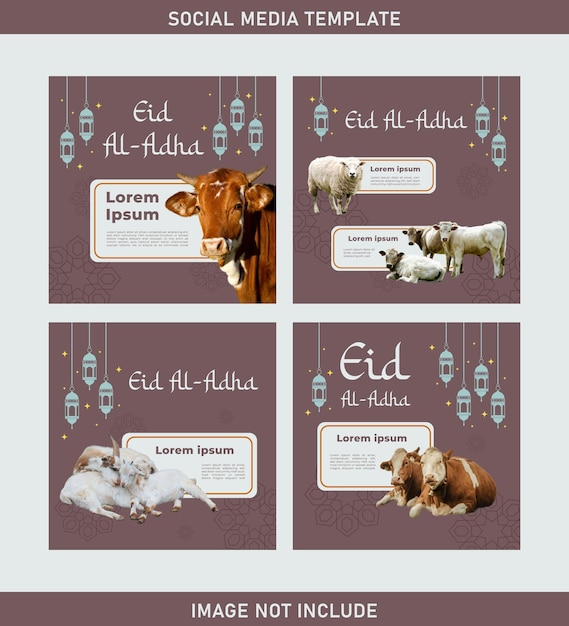 Eid Mubarak Al Adha special template