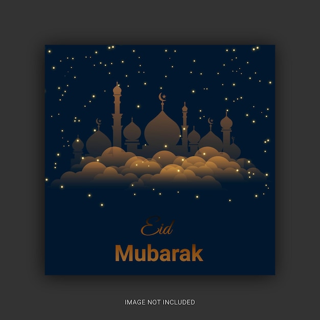 Eid Mubarak banner template