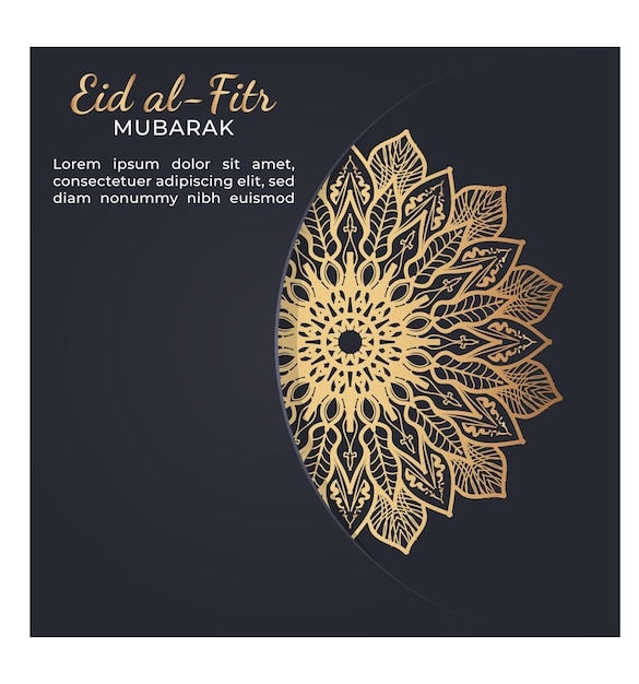 Eid mubarak celebratory illustration