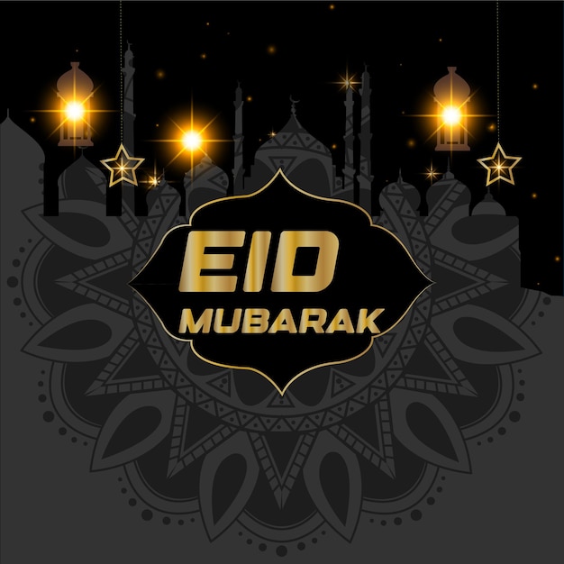 Eid mubarak and eid ul fitr social media post design template