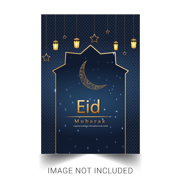 Eid Mubarak flyer template's