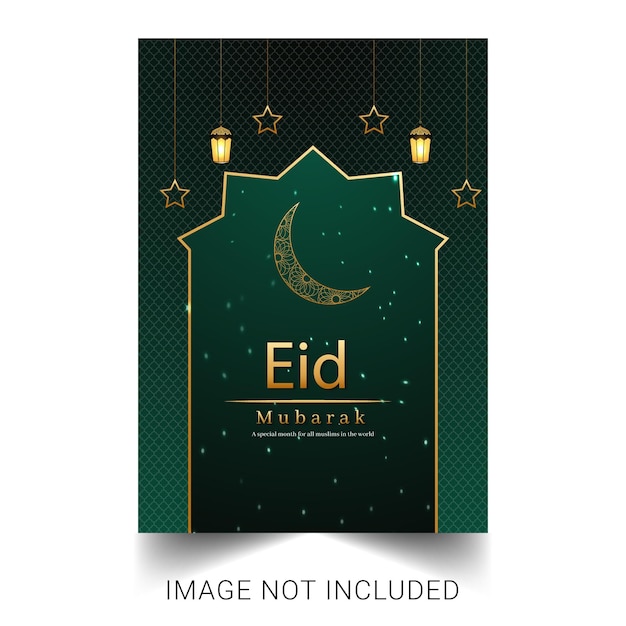 Eid Mubarak flyer template's