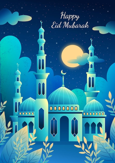 eid mubarak greeting card