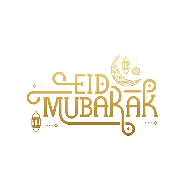 Eid mubarak lettering