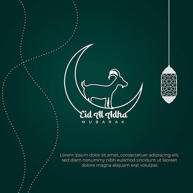 Vector eid mubarak social media post design eid al adha eid adha eid post