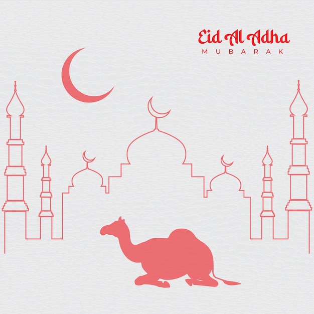 Vector eid mubarak social media post design