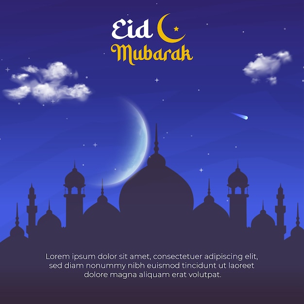 Eid Mubarak Social Media Post Design