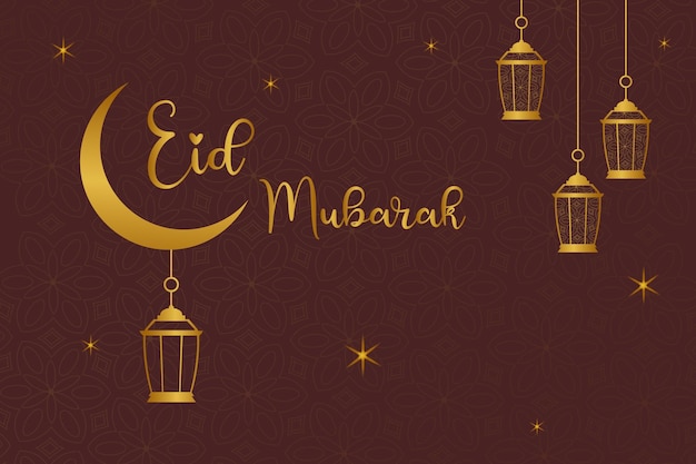 Eid Mubarak social media post vector