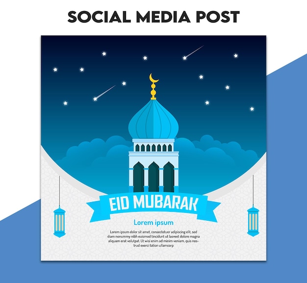 Eid Mubarak Social media post