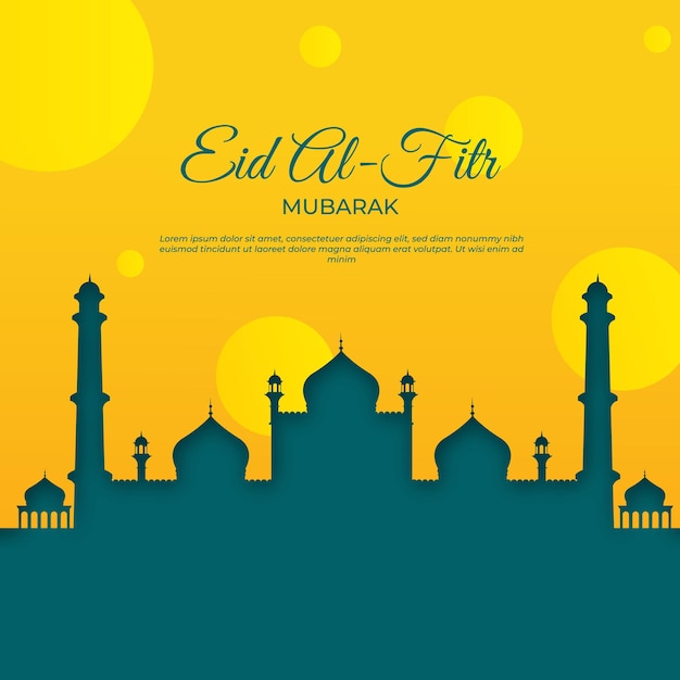 Eid mubarok islamic background template