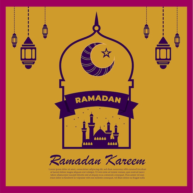 Eid Radiance Illuminate Ramadan Blessings with Our Captivating Islamic Poster Design Perfect for