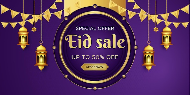 eid sale banner template