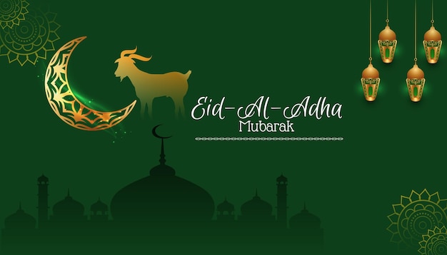 Eid ul adha mubarak template for social media poster and banner