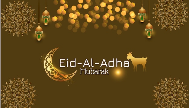 Eid ul adha mubarak template for social media poster and banner