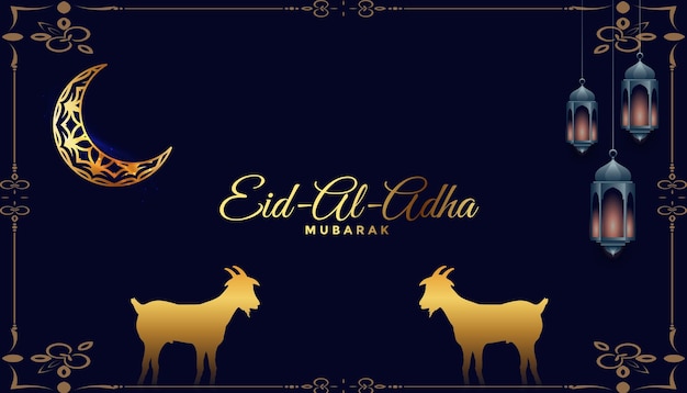 Eid ul adha mubarak template for social media poster and banner