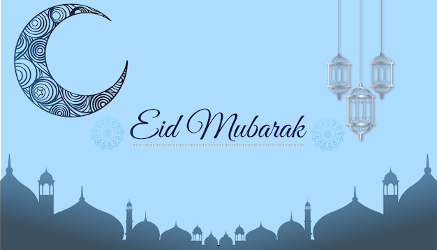 Eid ul adha mubarak template for social media poster and banner