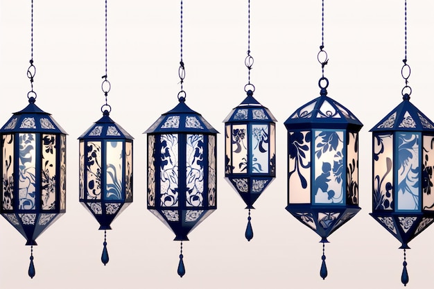 Eid Ul Fitr Ornamental Lampshaded Lanterns