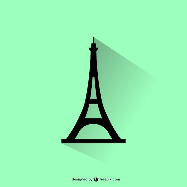 Eiffel tower silhouette