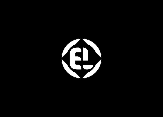 Vector el initial circle logo template vector el logo design vector template letter el and le logo design v