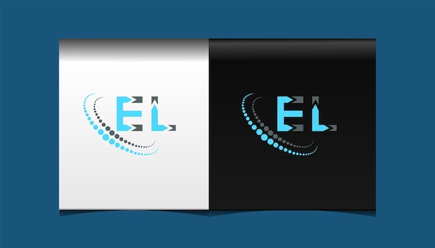 EL initial modern logo design vector icon template