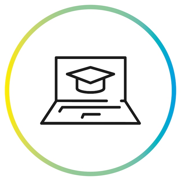 elearn icon online digital education