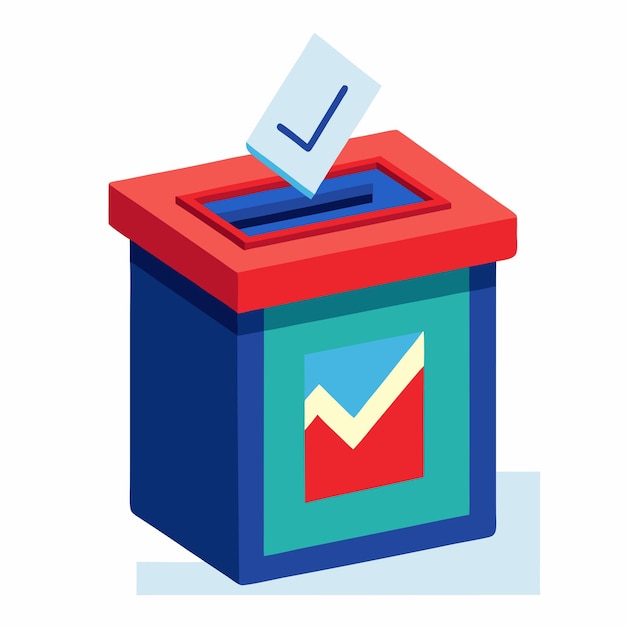 Vector election box vector design voting essentials