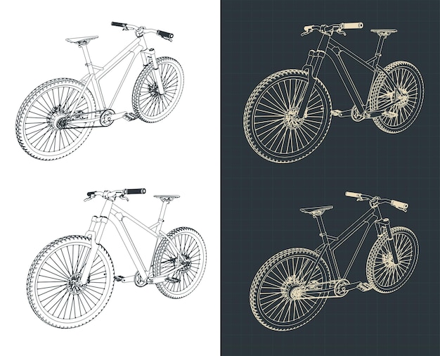 Electric bike illustrations