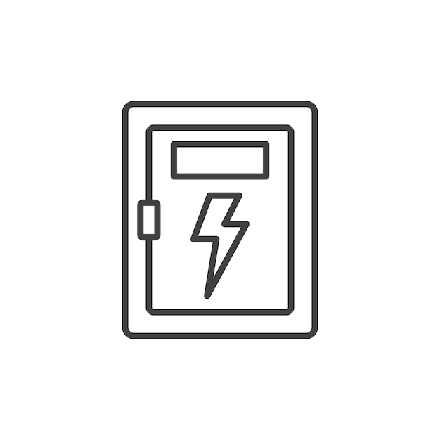 Electric box panel icon vector design templates