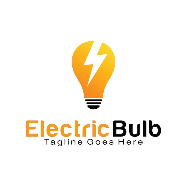 Electric Bulb logo design template