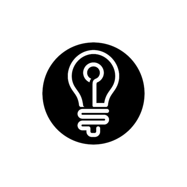 Electric bulb logo and icon Vector design Template