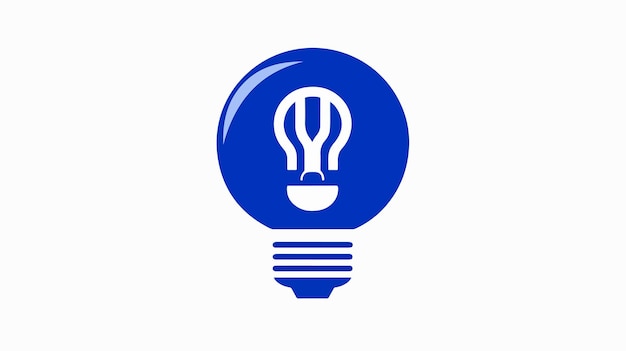 Electric Bulb Round Stamp Icon for Creative Projects and Designs