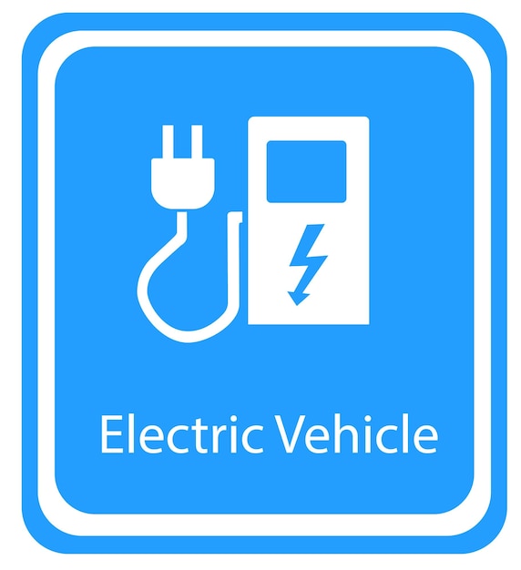 Electric car being charging EPS10