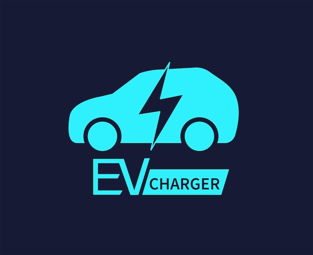 Electric car charger Ev car environment care concept Vector illustration