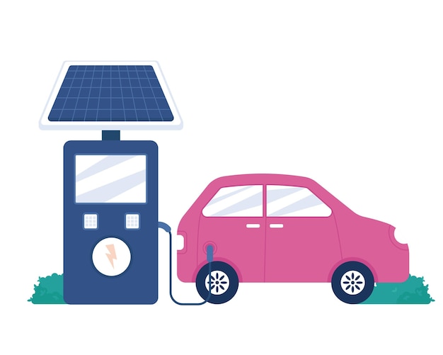 Electric car charging station