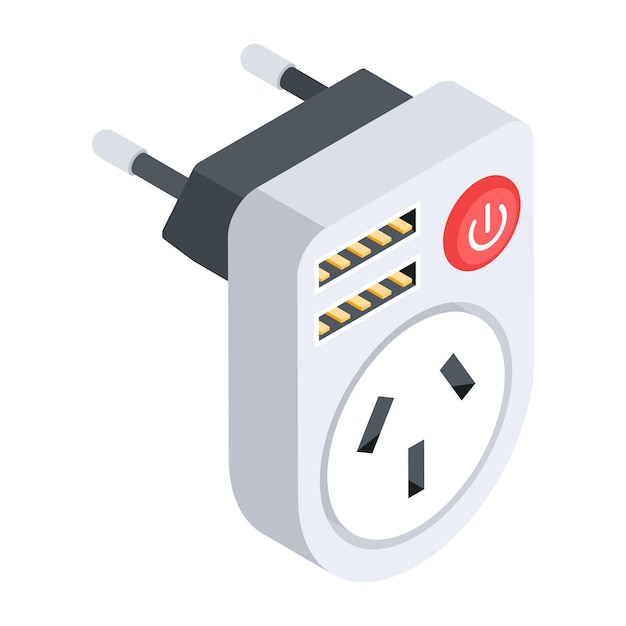 Electric Devices Isometric Icon