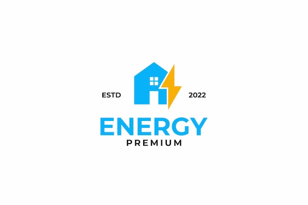 Electric or energy house logo design