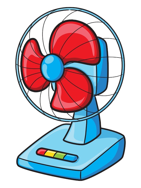 Electric fan cartoon.