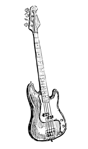 Electric guitar sketch