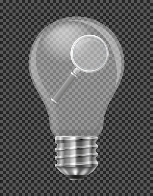 Vector electric light bulb abstract concept vector illustration