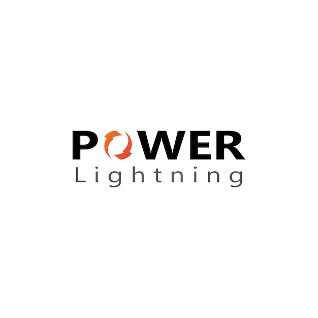 Electric lightning logo using modern vector illustration design concept