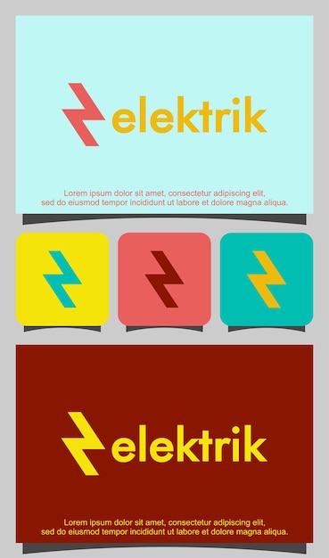 Electric logo simple vector design