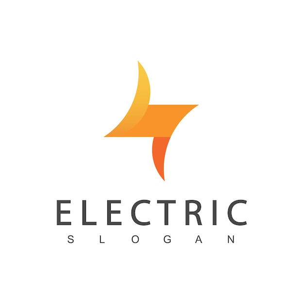 Electric Logo Using Bolt Icon