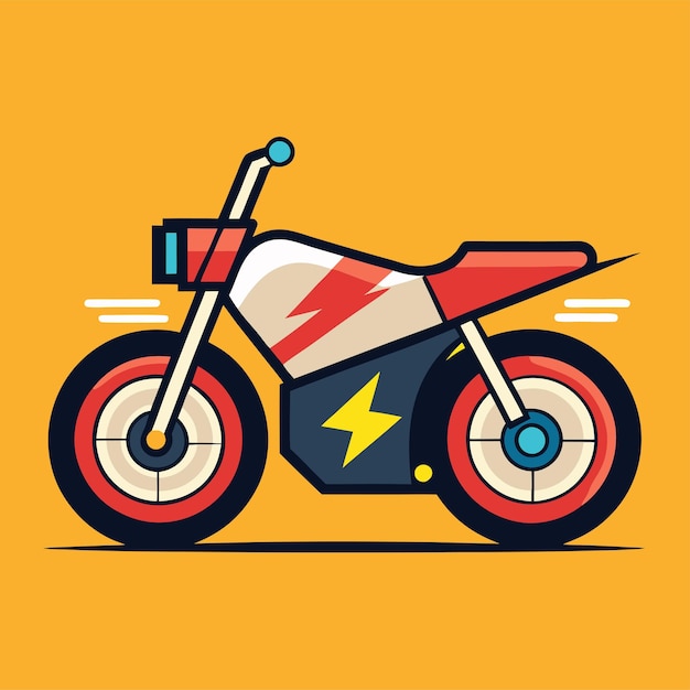 electric motorcycle clipart vector art and illustration