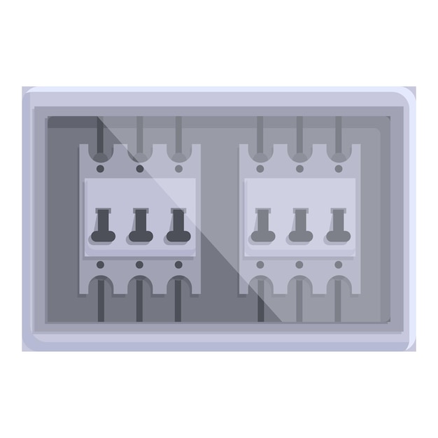 Vector electric panel with circuit breakers controlling power supply in a residential building