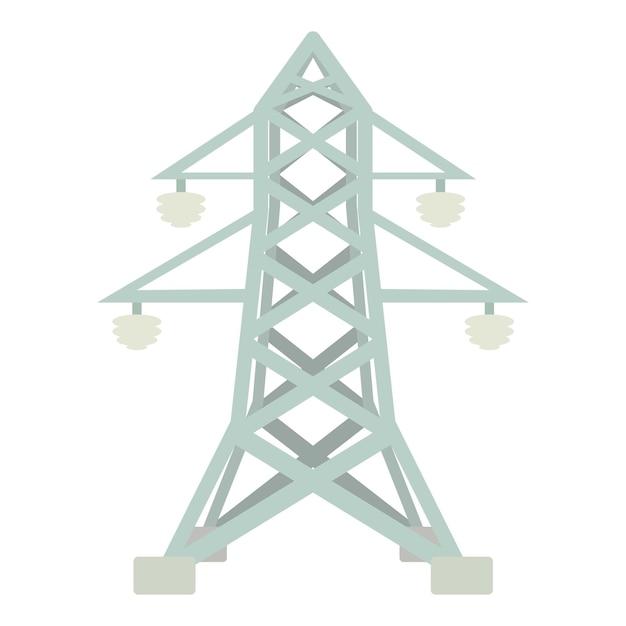 Electric pole icon Cartoon illustration of electric pole vector icon for web