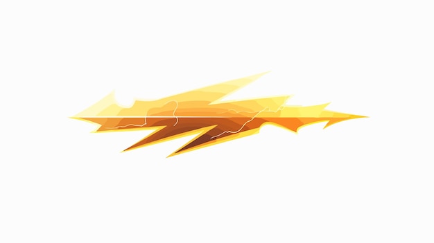 Vector electric power lightning vector isolated on white background